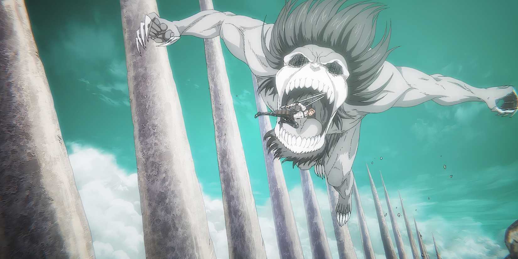 Jin Titan Clone fights in an attack on Titan