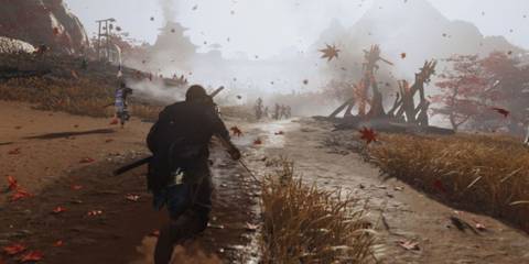 Jin charges into battle - Ghost of Tsushima