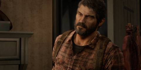 Joel wearing red in The Last Of Us (PS3)