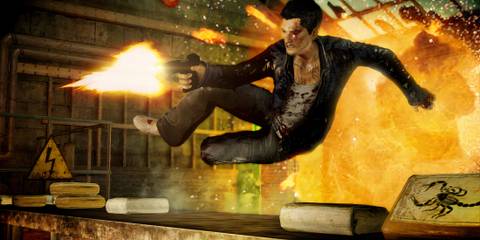 Jumping and shooting in Sleeping Dogs