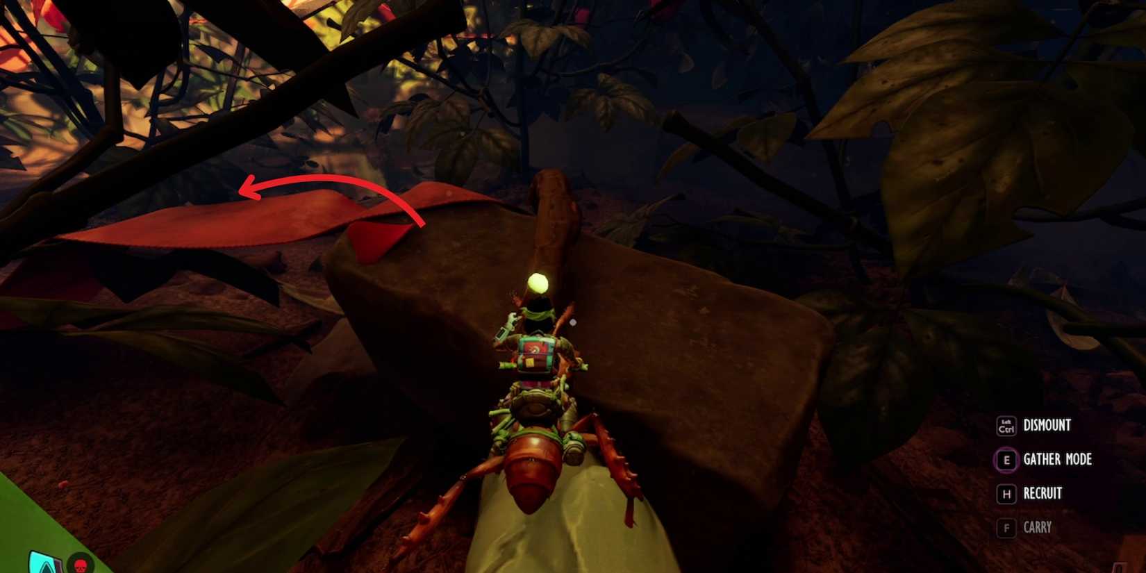 jumping down to concrete slab with lietenant blade in grounded 2