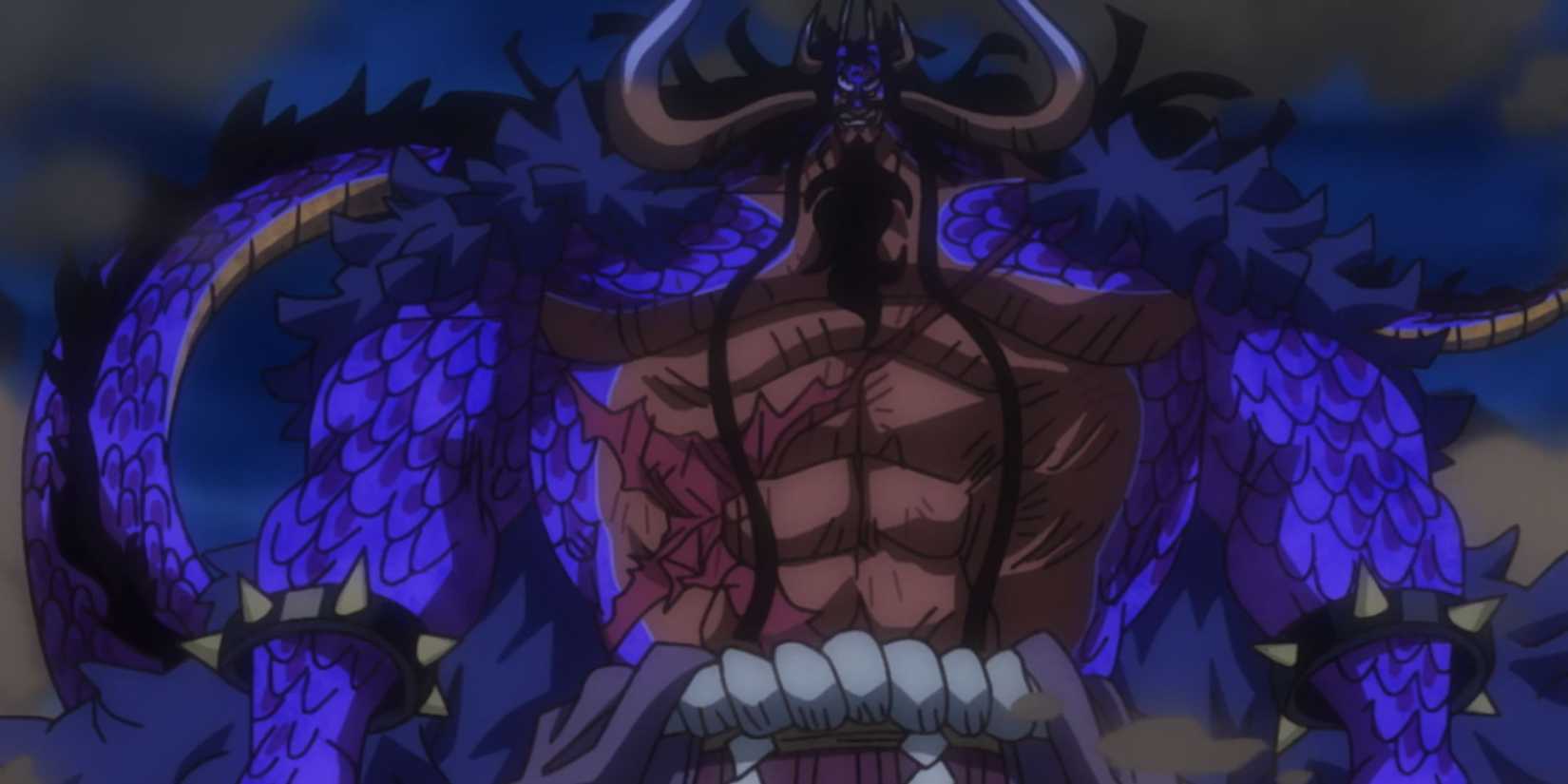 Kaido in his massive Shuron Hakke form - One Piece