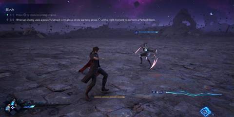 Kaser completing a tutorial - Lost Soul Aside