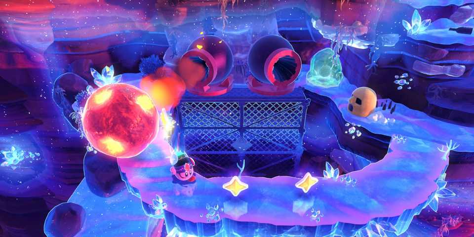 Kirby and the Forgotten Land Star-Crossed World gameplay