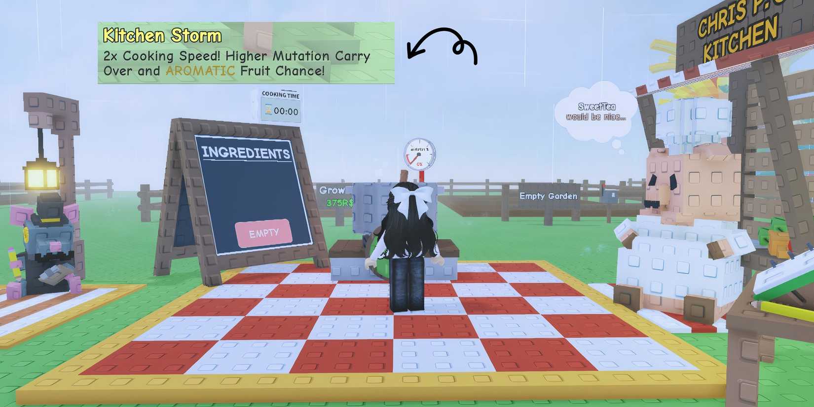 kitchen storm event grow a garden