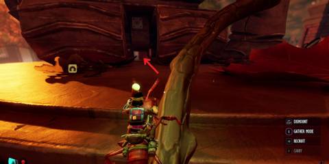 ladder leading up to the network center in grounded 2