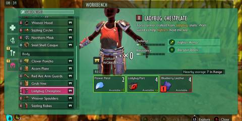 Ladybug Chestplate in Grounded 2