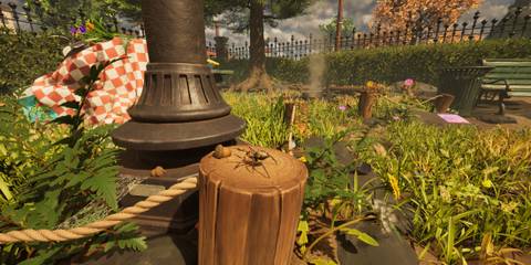 lamp post wooden stumps base location in grounded 2 (2)