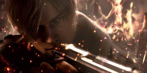 Leon Kennedy prepares his gun - Resident Evil 4 Remake