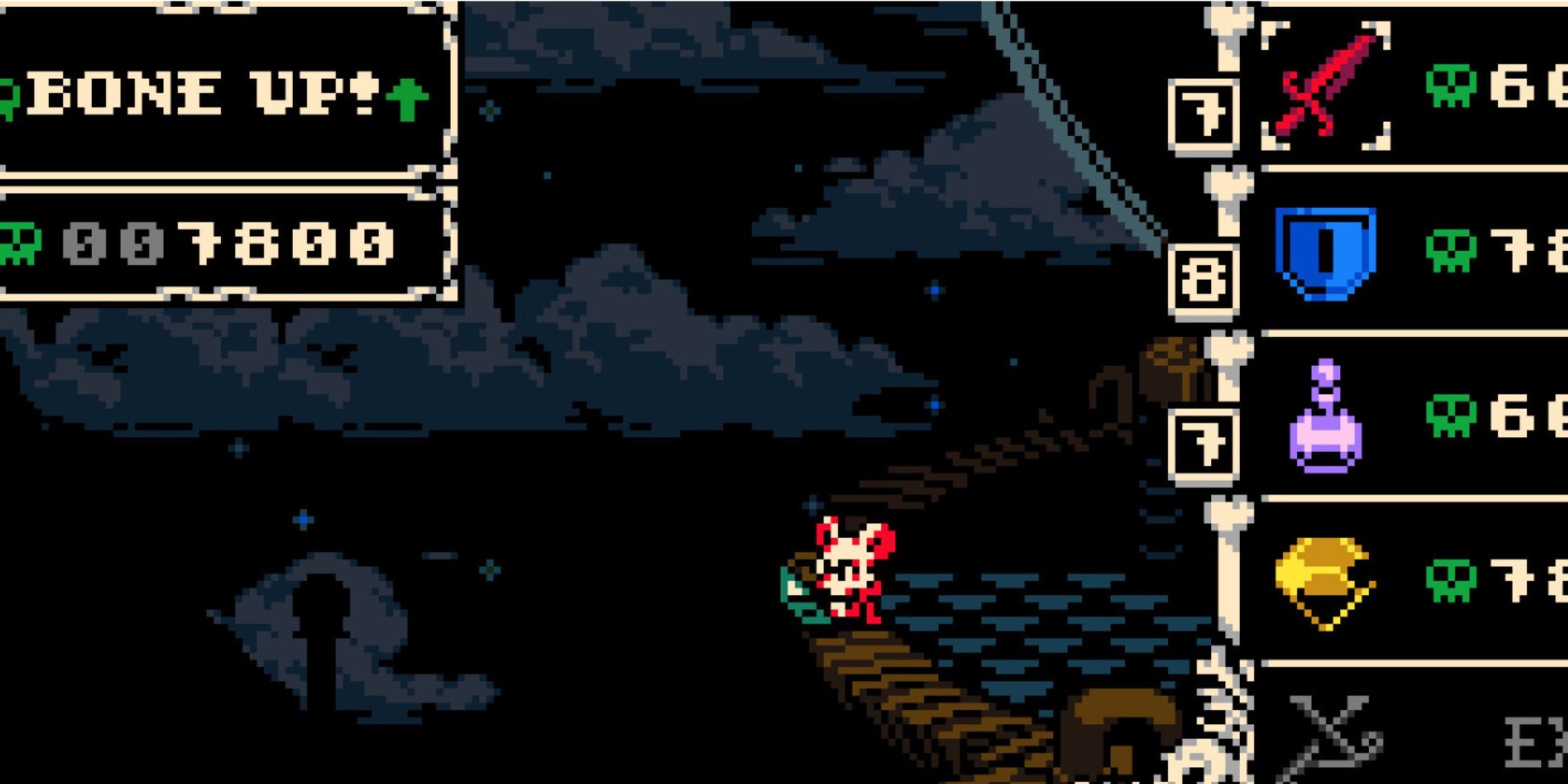 Leveling up in Mina The Hollower