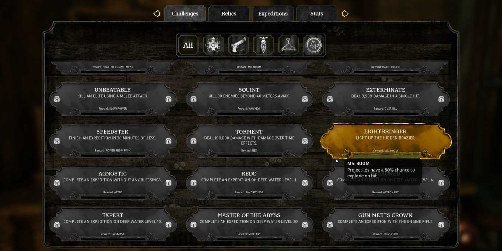 lighbringer achievement completed in abyssus