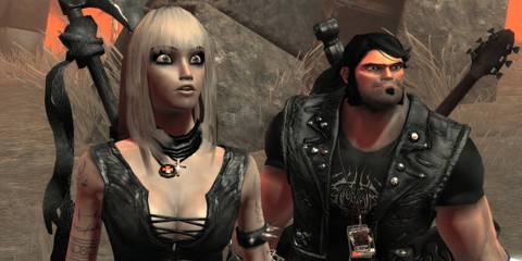 Lita and Eddie in Brutal Legend