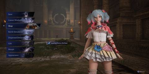 The Player's Potions Being Refilled When Talking to Liana 