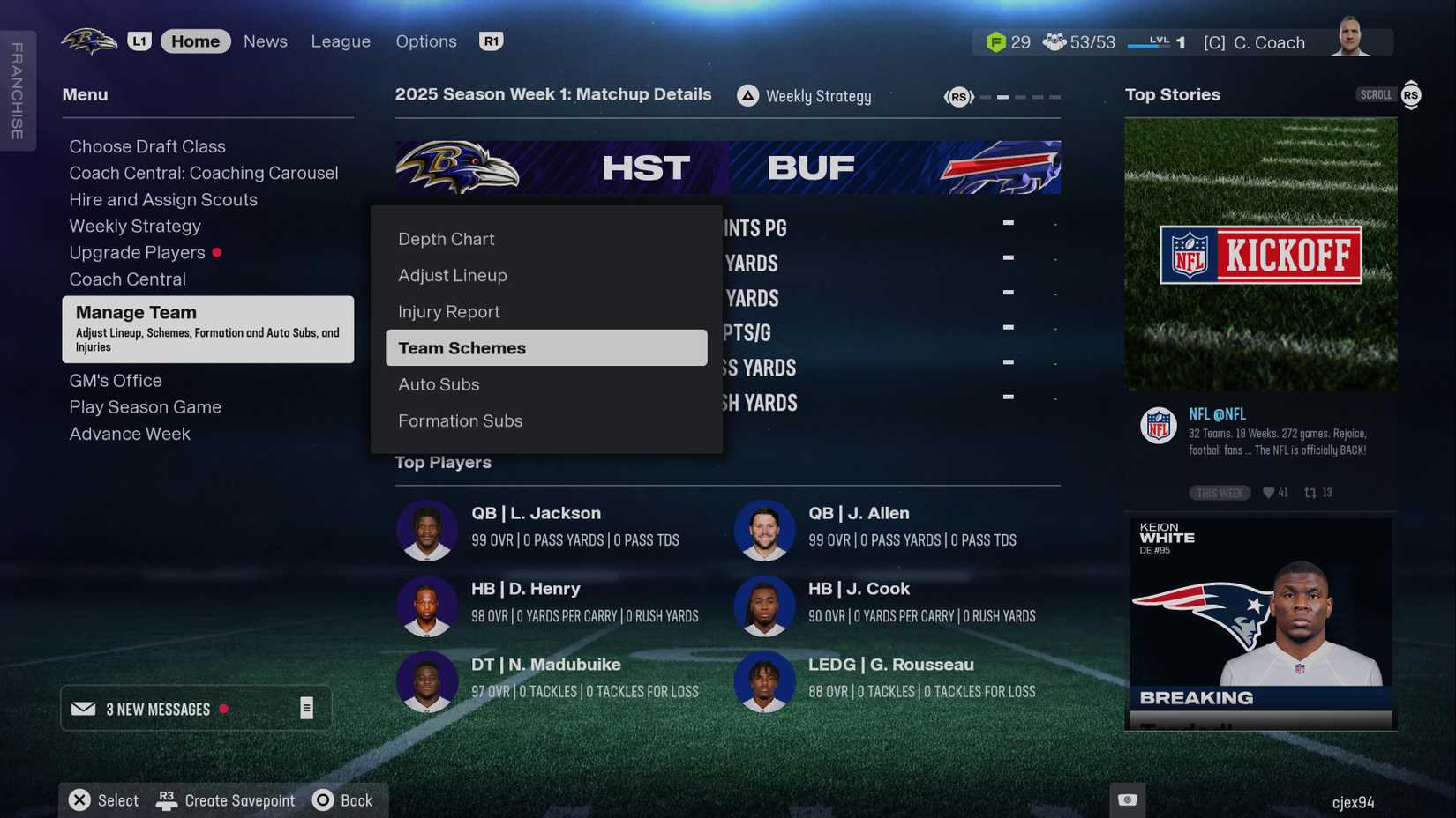 madden 26 franchise playbook change
