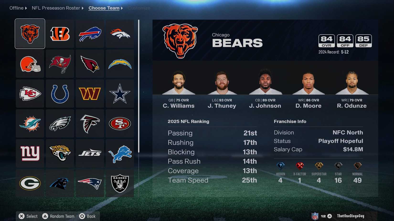 Madden NFL 26 Bears