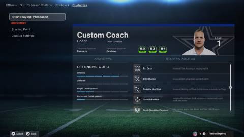 Madden NFL 26 Custom Coach