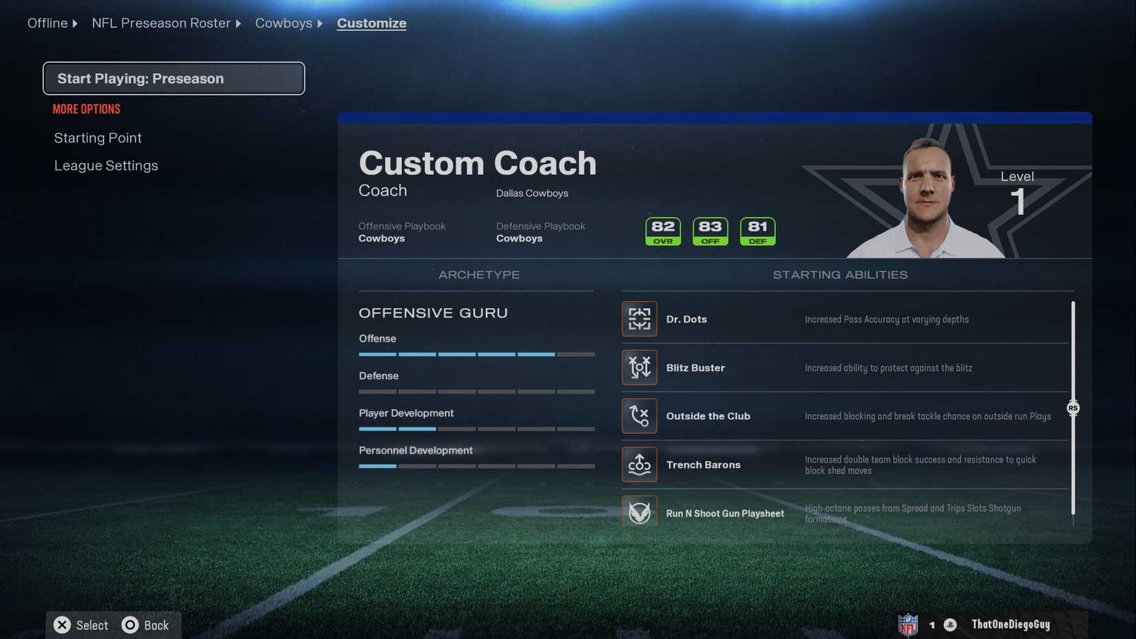 Madden NFL 26 Custom Coach
