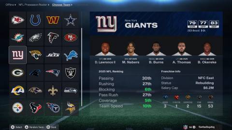 Madden NFL 26 Giants