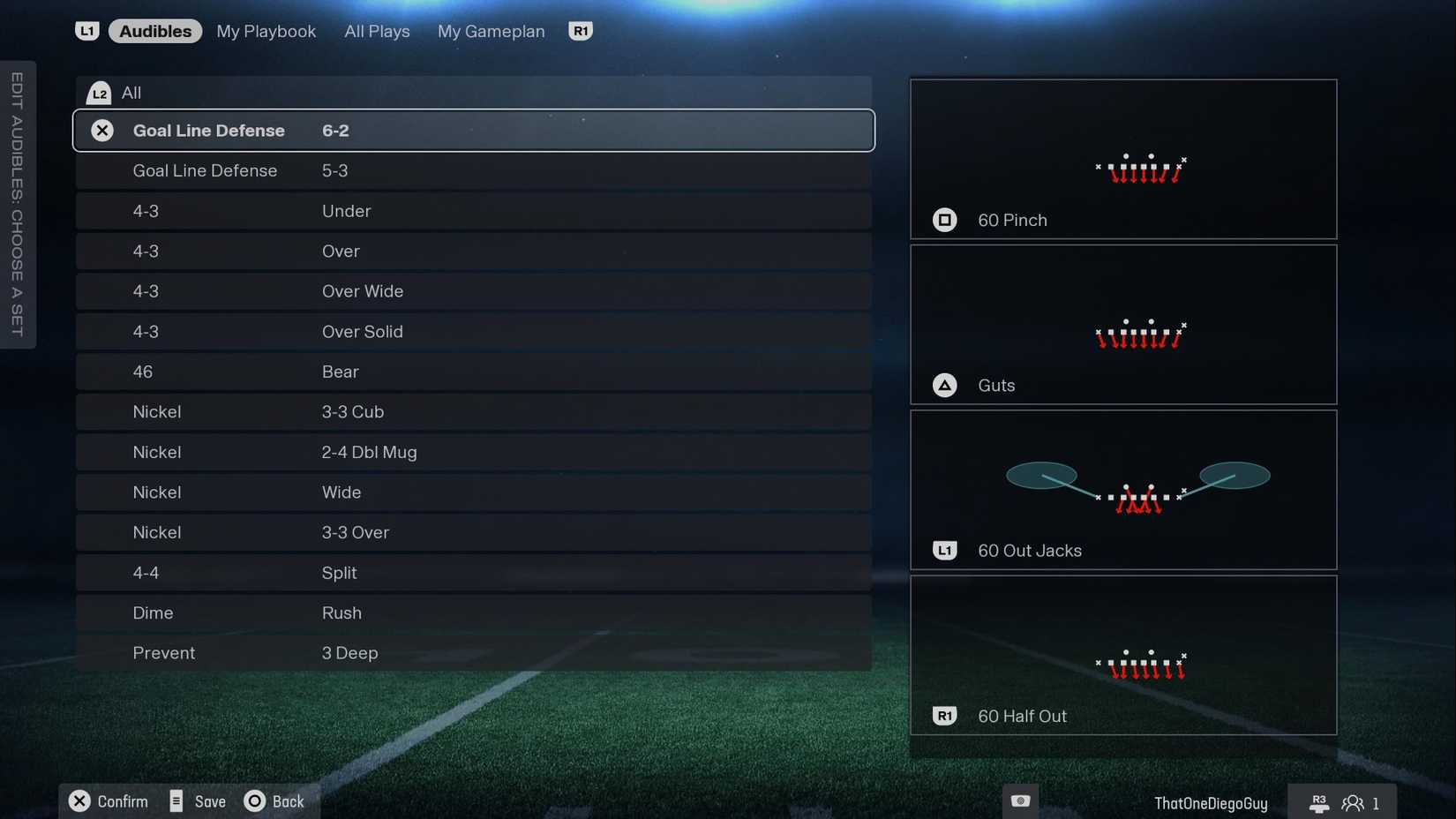 Madden NFL 26 Packers Defensive Playbook