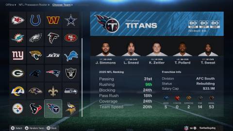 Madden NFL 26 Titans
