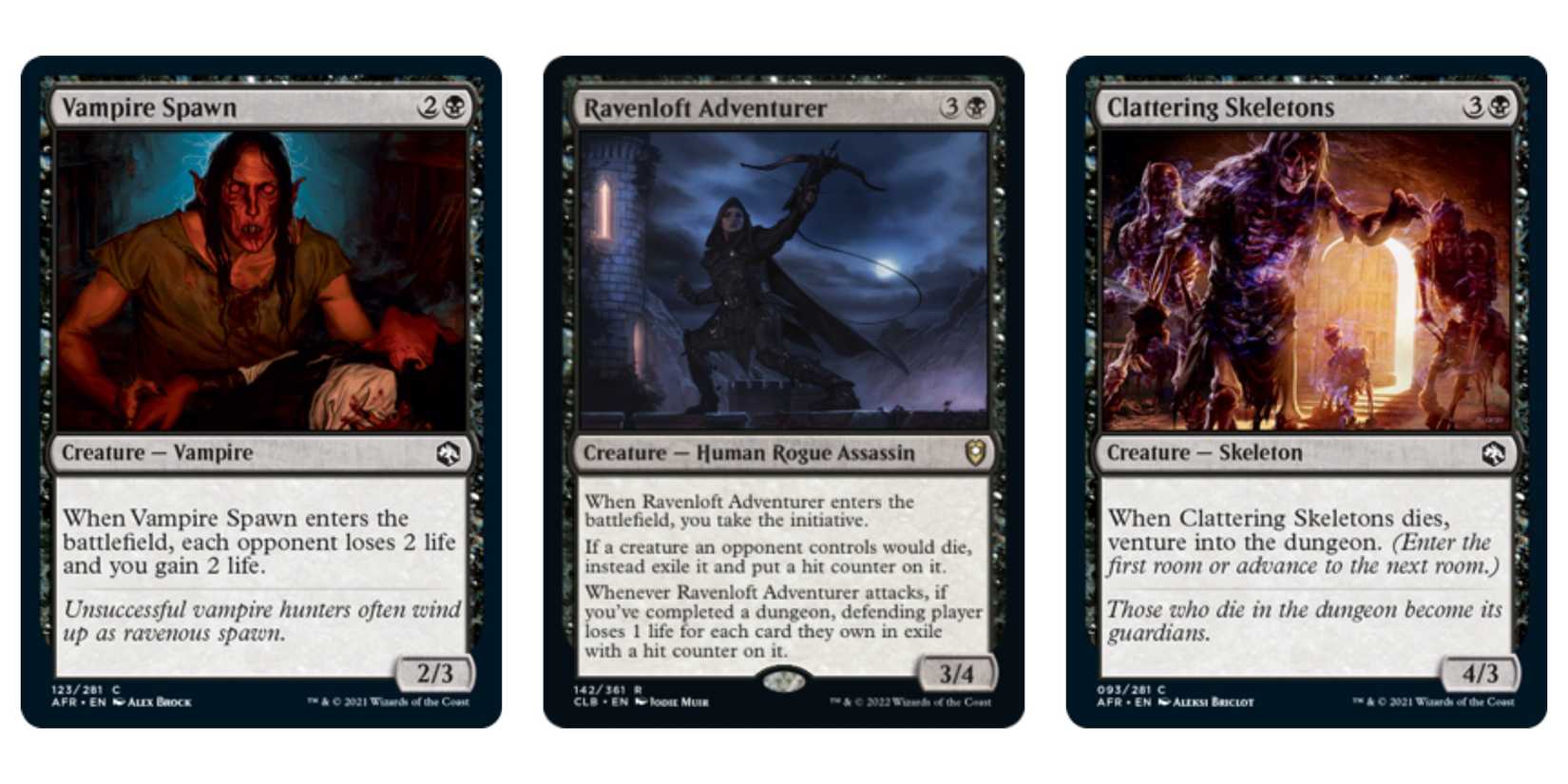 magic the gathering dungeons and dragons baldur's gate 3 cards ravenloft set speculation
