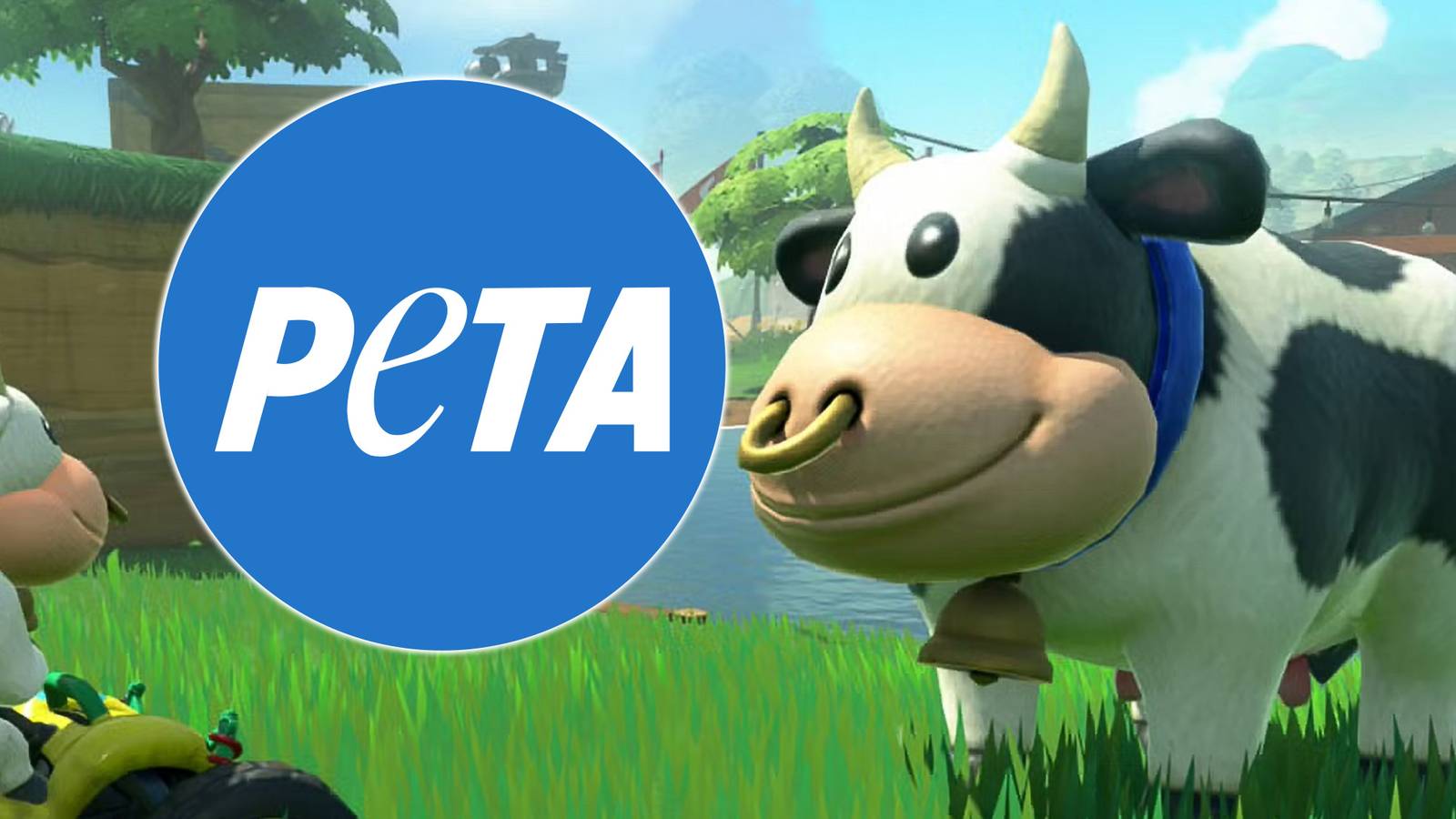 Mario Kart World cow Peta logo