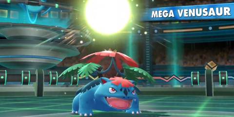 Mega Venusaur using Solar Beam - Pokemon Let's Go Pikachu And Let's Go Eevee