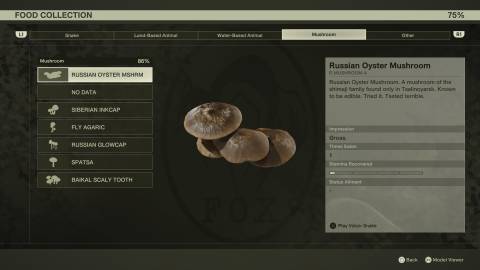 Metal Gear Solid Delta Food Collection Mushroom