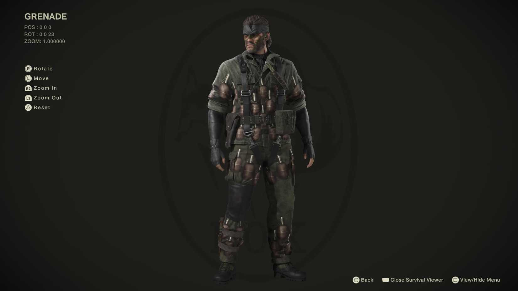 Metal Gear Solid Delta Grenade Camo