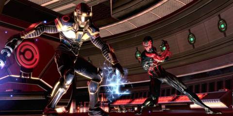 Miguel fighting some goons - Spider-Man Shattered Dimensions