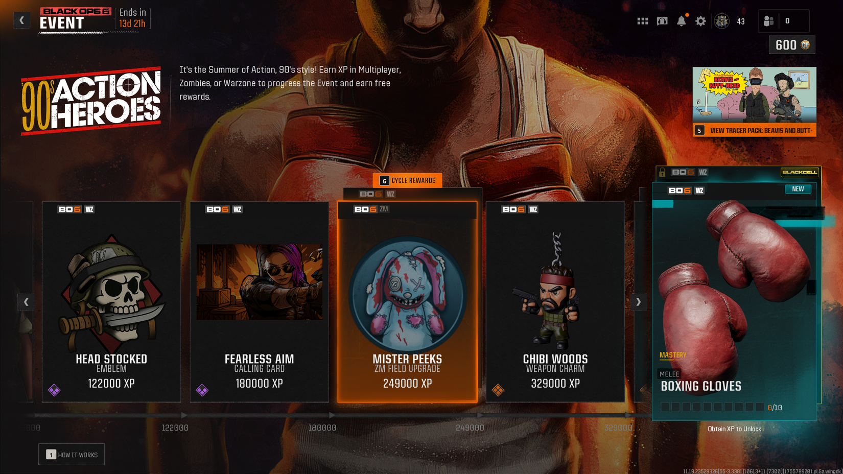 mister peeks in the 90s action heroes event
