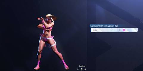 Cammy outfit 4 in game menu