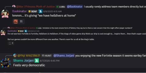 helldivers 2 discord ceo community manager comments fortnite bug invasions