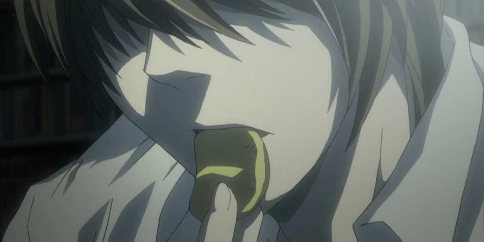 The potato chip scene in Death Note