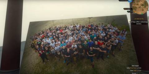 Out of bounds developer portrait in The Witcher 3: Wild Hunt