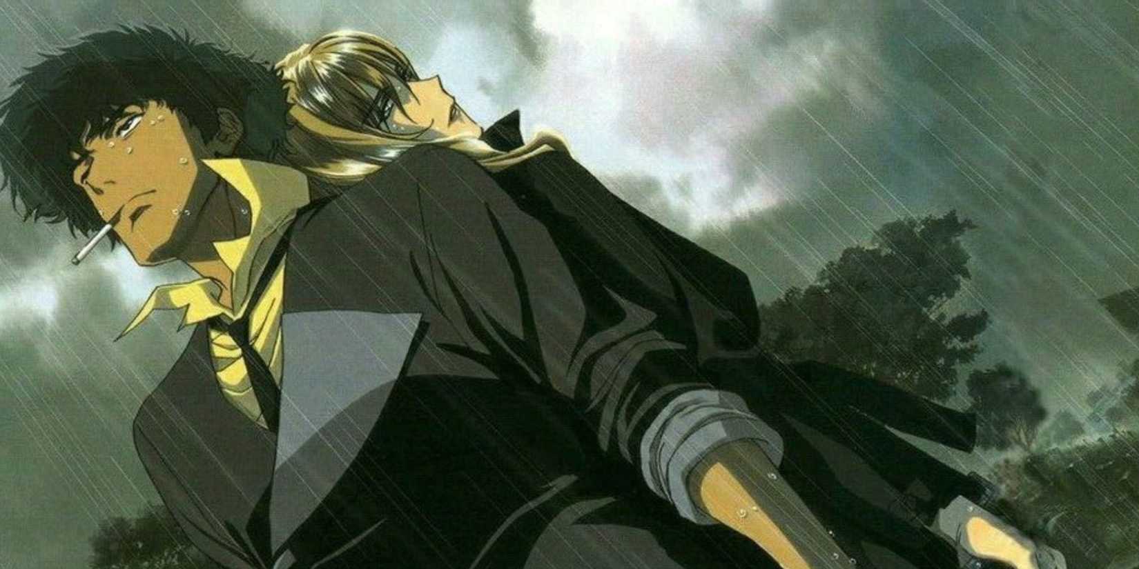 Spike Spiegel and Julia in Cowboy Bebop