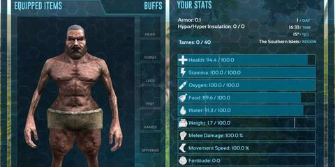 Character creator in Ark Survival Evolved