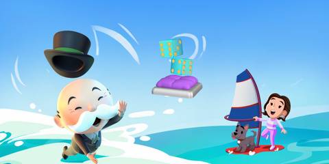 Monopoly GO Starfish Shore Dice Skin