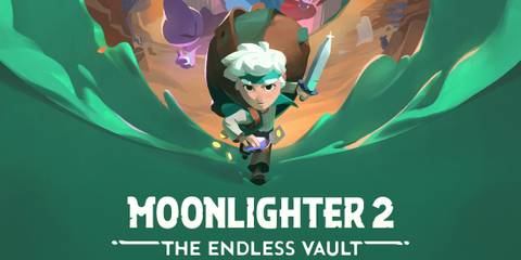 Moonlighter 2 The Endless Vault key art 2x1 crop with game logo