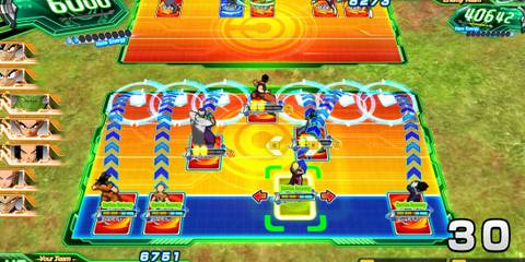 Moving on a grid in Super Dragon Ball Heroes World Mission