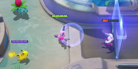 Mr. Mime sets up a barrier - Pokemon Unite