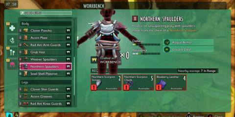 Northern Spaulders in Grounded 2