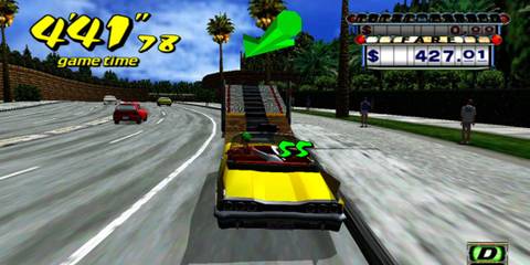 Official gameplay screenshot of the Xbox Live version - Crazy Taxi