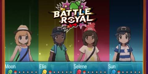 Official screenshot of the Battle Royal mode - Pokemon Sun And Moon