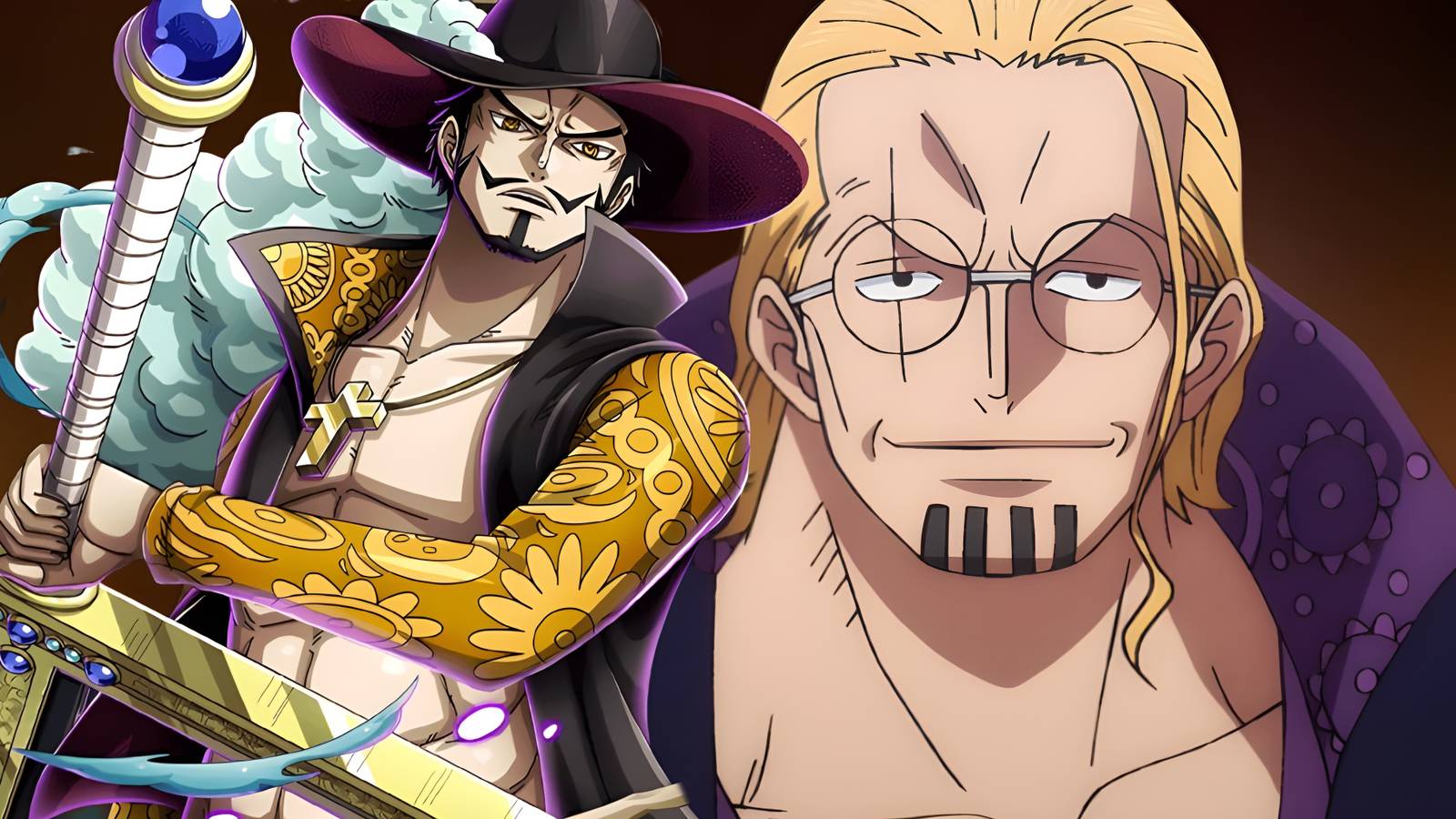 One Piece Mihawk Parents Son Rayleigh Shakky