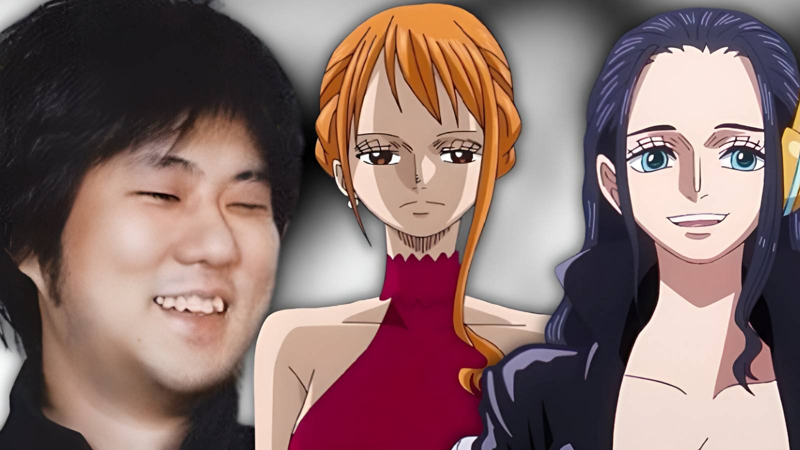 one piece oda with nami and robin
