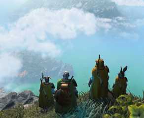 Overlooking a cliff in Light No Fire