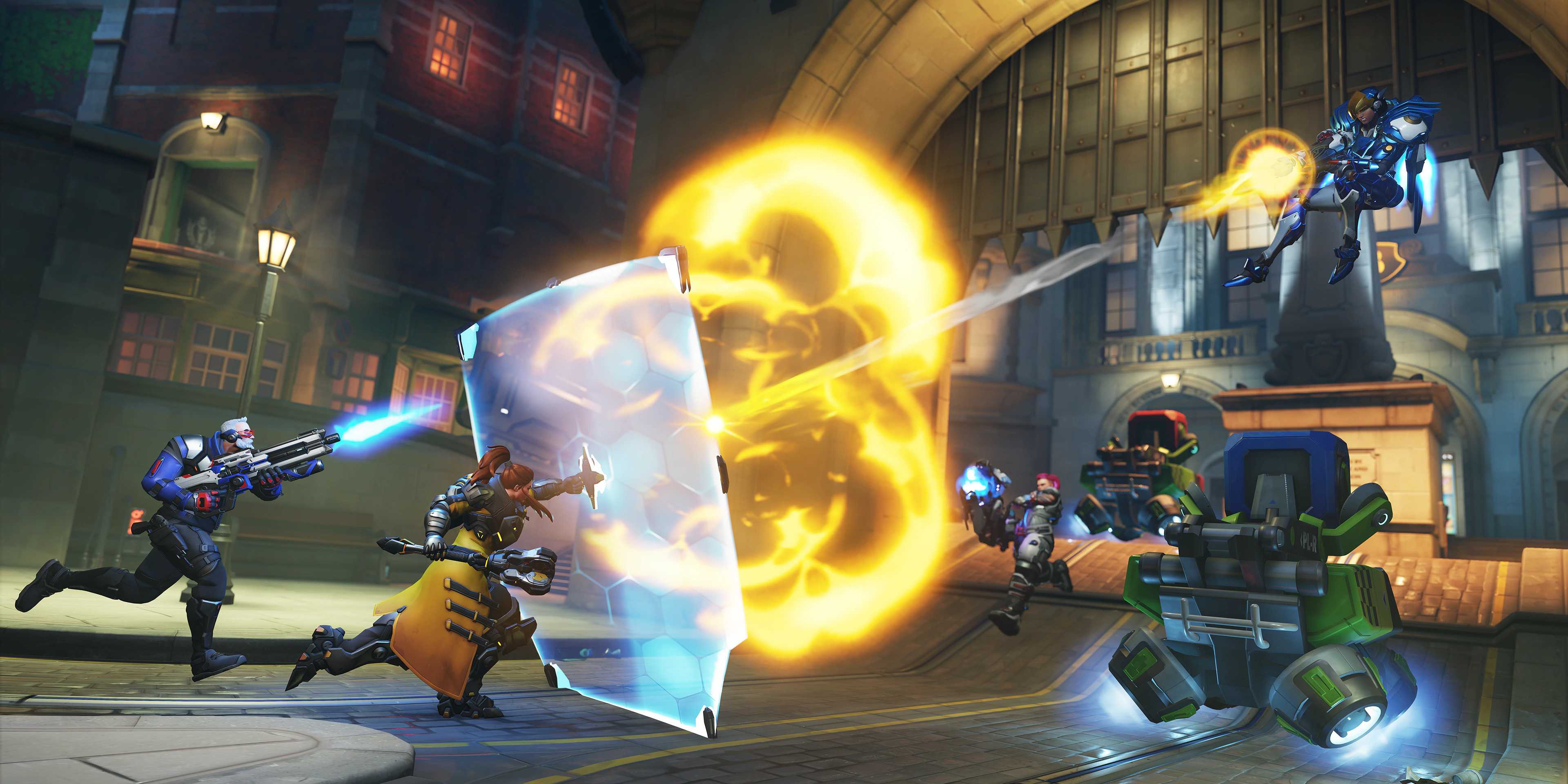 overwatch 2 season 18 stadium screenshot soldier 76 brigitte zarya pharah