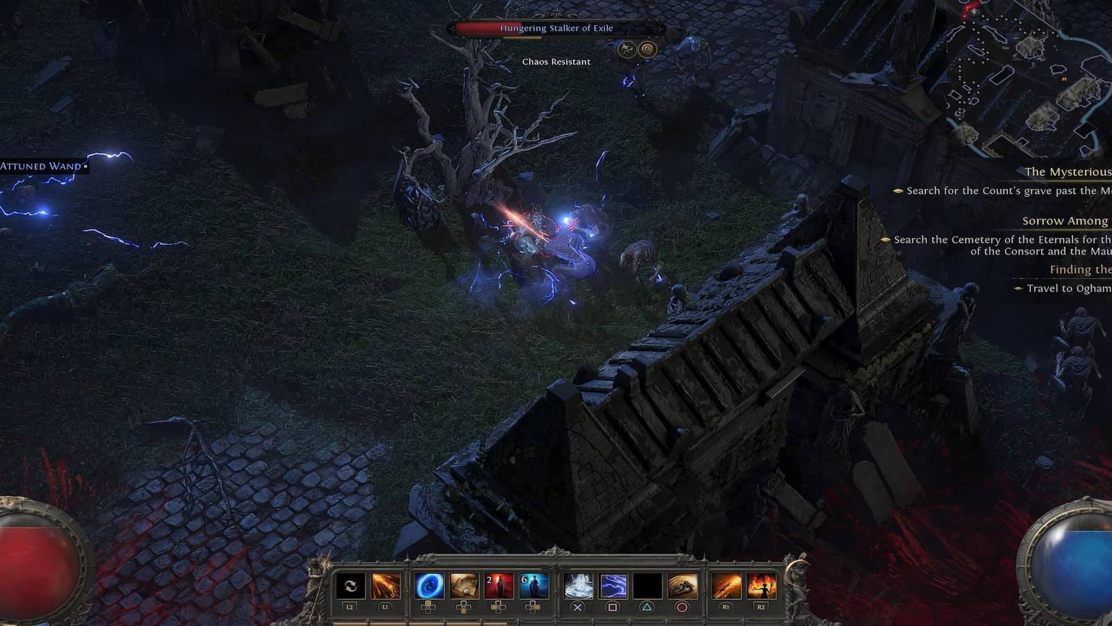 The Player Casting Spark Quickly 