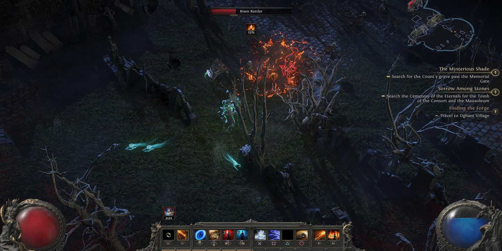 The Player Casting Fireball 
